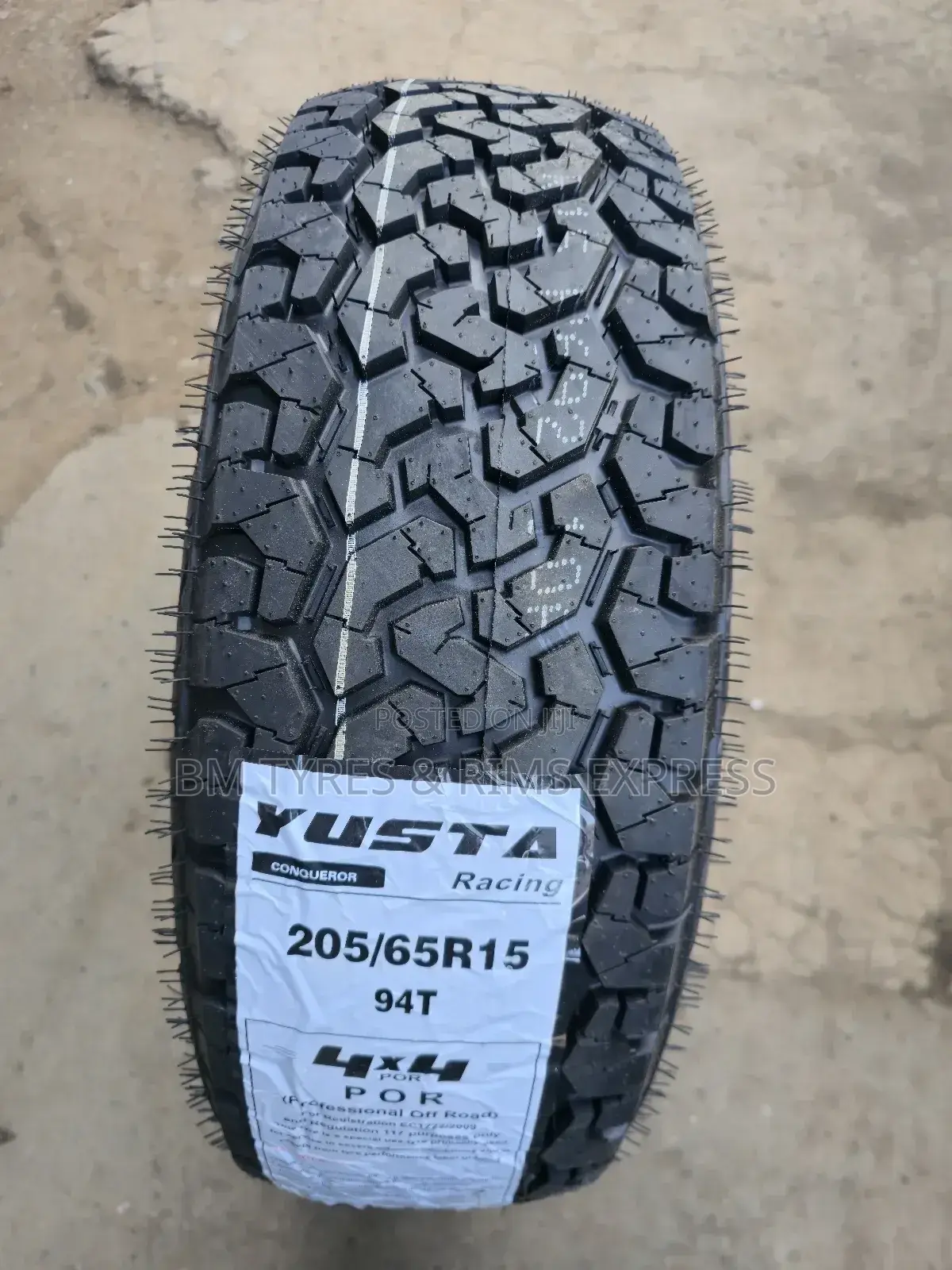 205 /65 R15 Yusta Tyres (All Terrein)