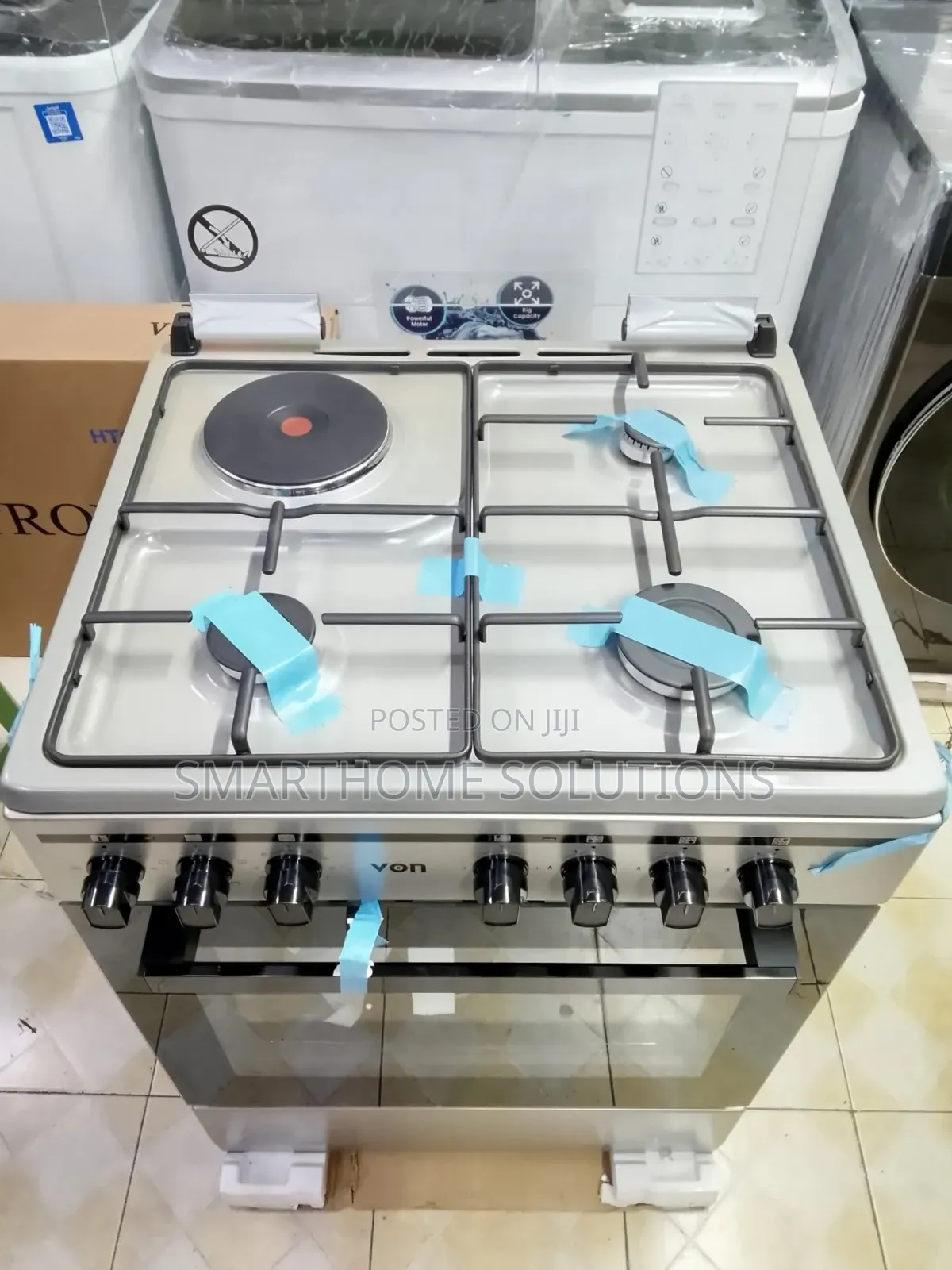 60cmx60cm Von  3 Gas + 1 Electric Rapid Plate, Jet Valve Burner