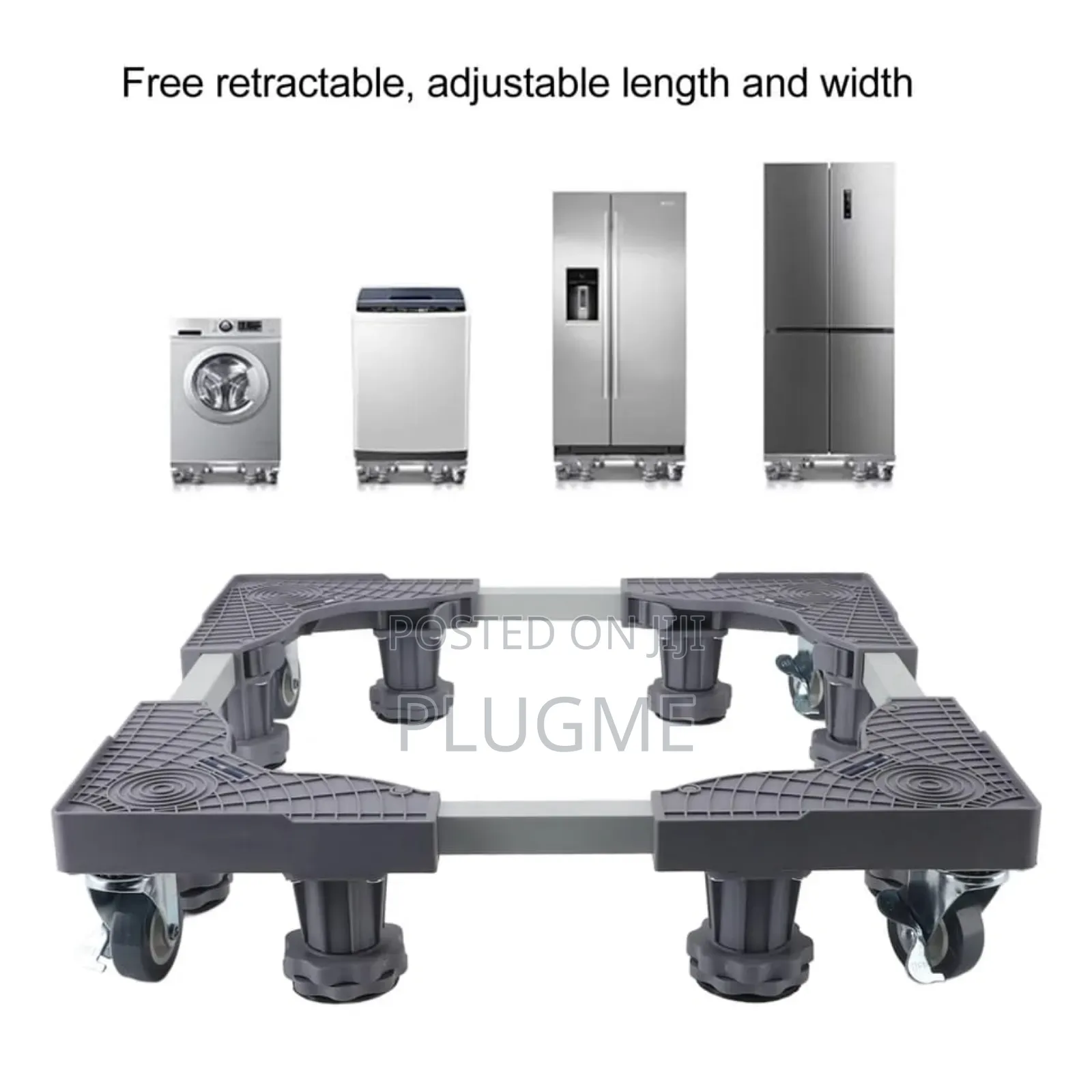 Heavy Duty 300kg Adjustable Fridge/Washing Machine/Dryer Base