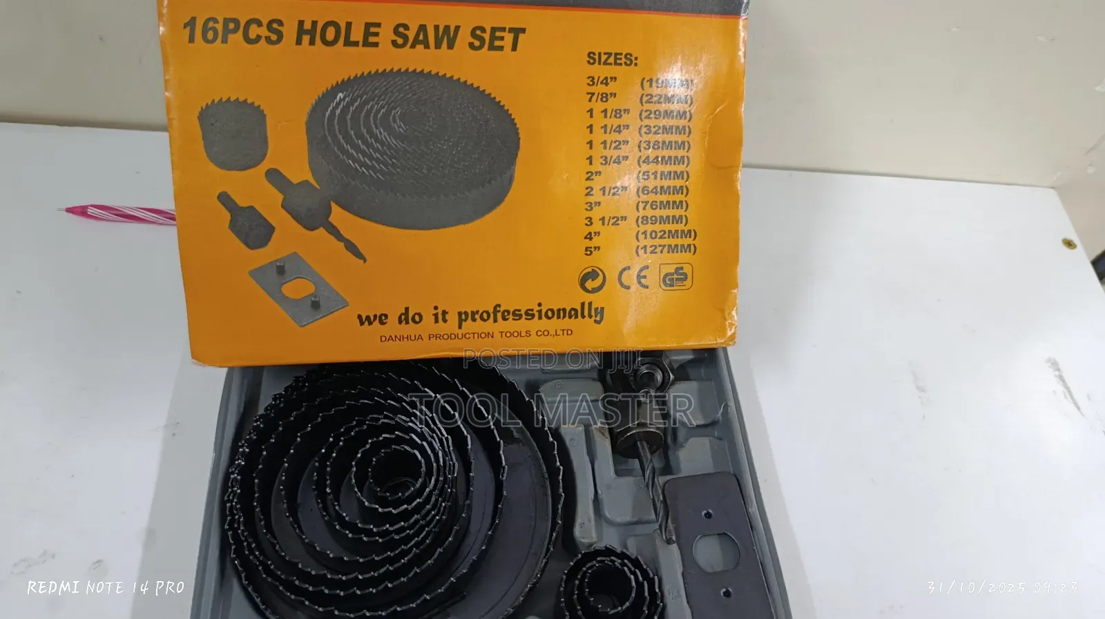16pc Holesaw Set /Wood MDF Hole Saw