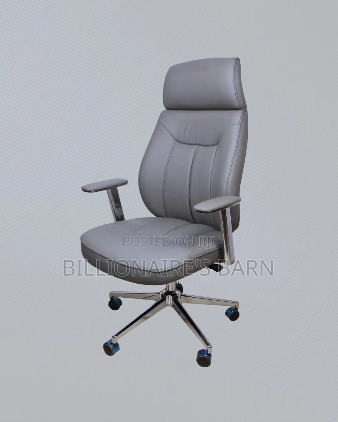Grey Executive Office Chair |Quiet Movement That Won’T Annoy Your Team