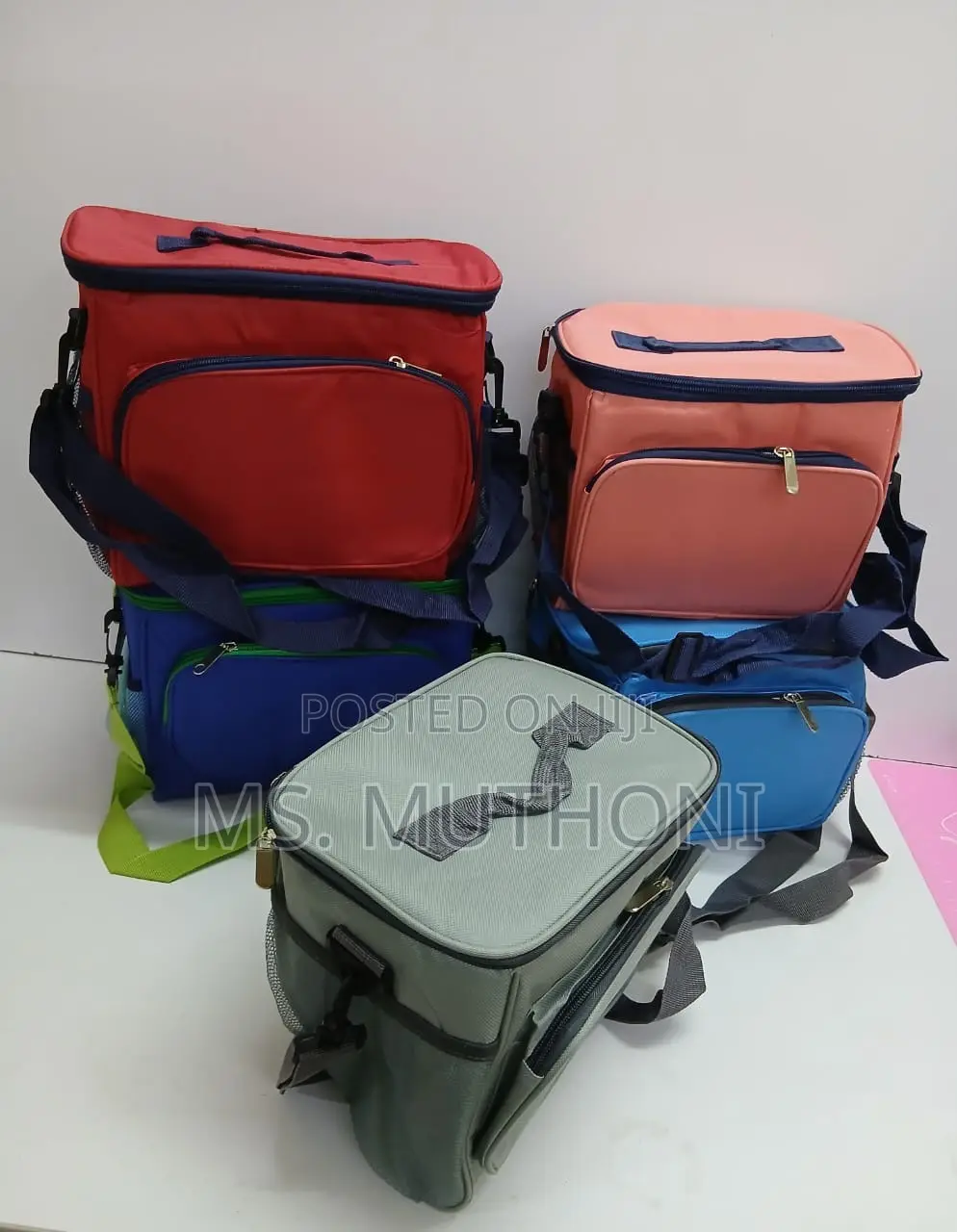 Big Foldable Insulated Lunch Bag for Men Women,