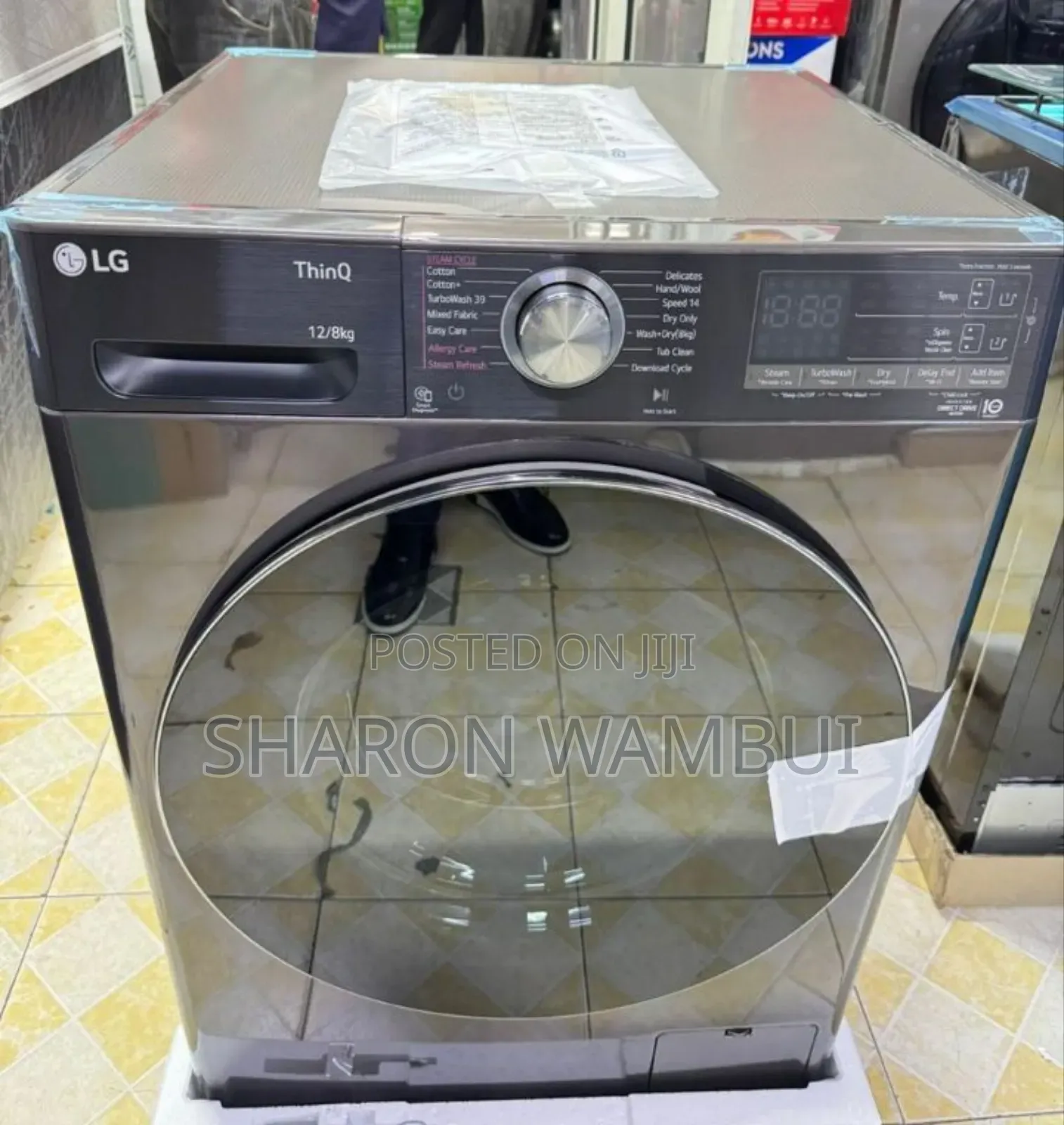 New Durable 12/8kg Front Load Washer /Dryer