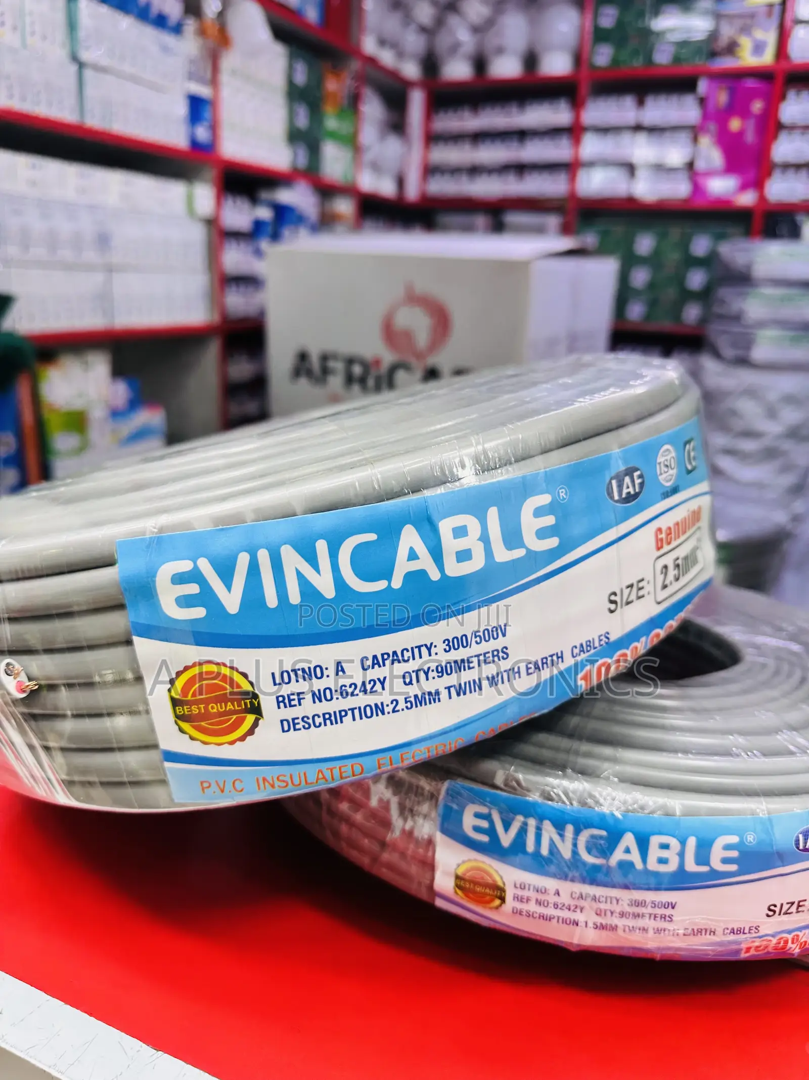 Evincable 2.5mm Twin Earth Cable – 90m Electrician Grade