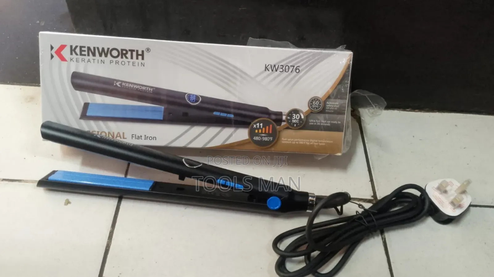 Kenworth Keratin Protein Professional Flat Iron.Hot Hair Straightener