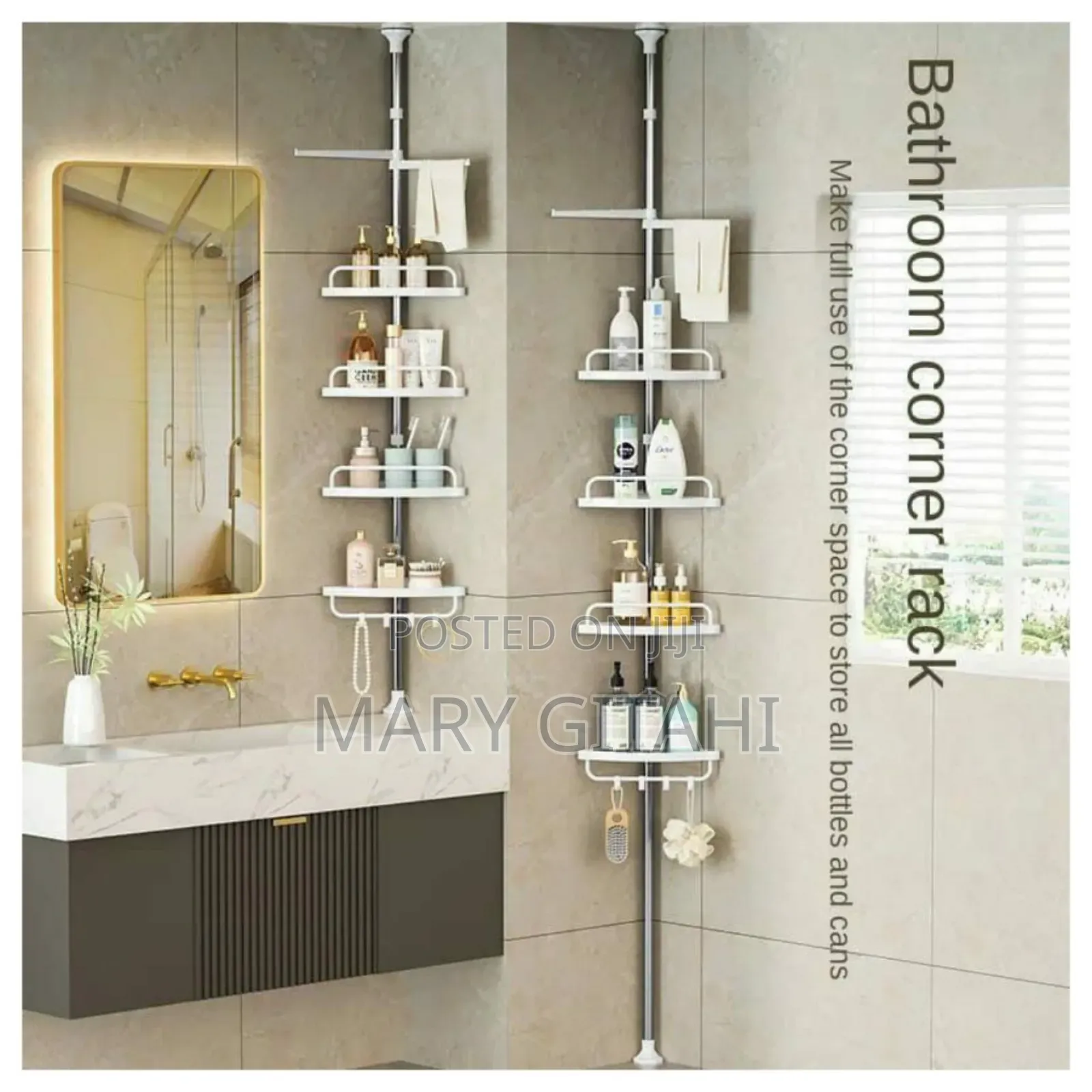 4 Tier Adjustable Telescopic Multi-Corner Shelf Organiser*
 Price
