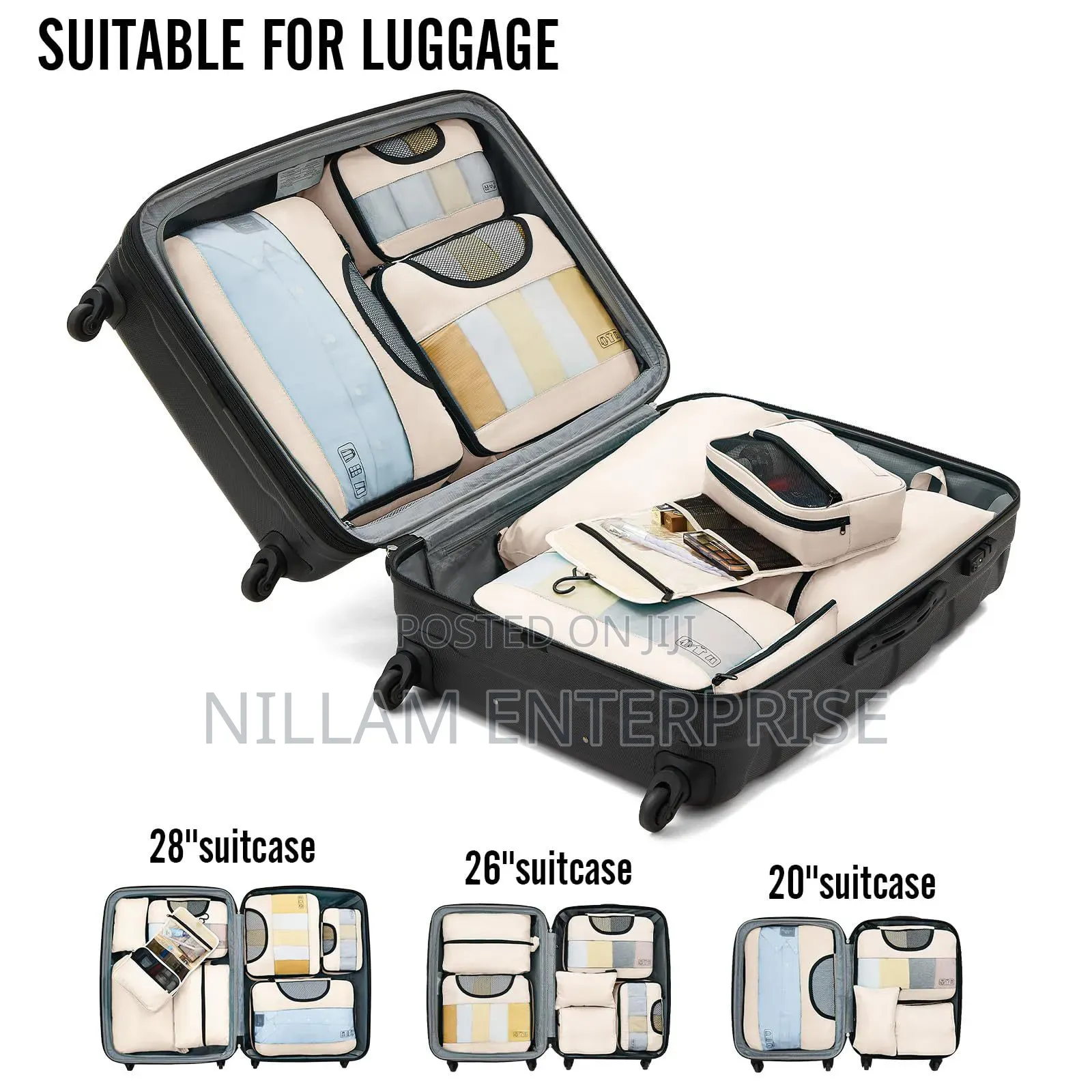 *8pcs Premium Luggage Travel Organizers for Suitcase.
