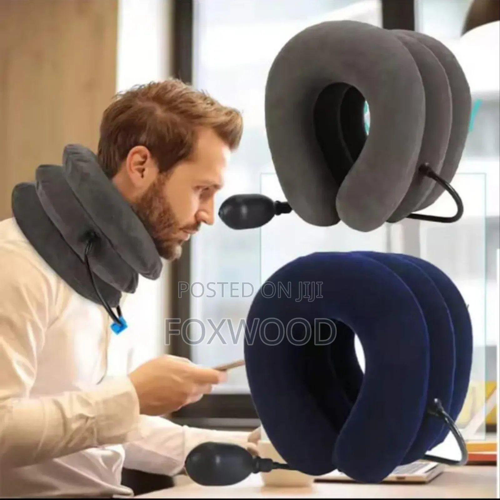 *Cervical Neck Traction Neck Pillow