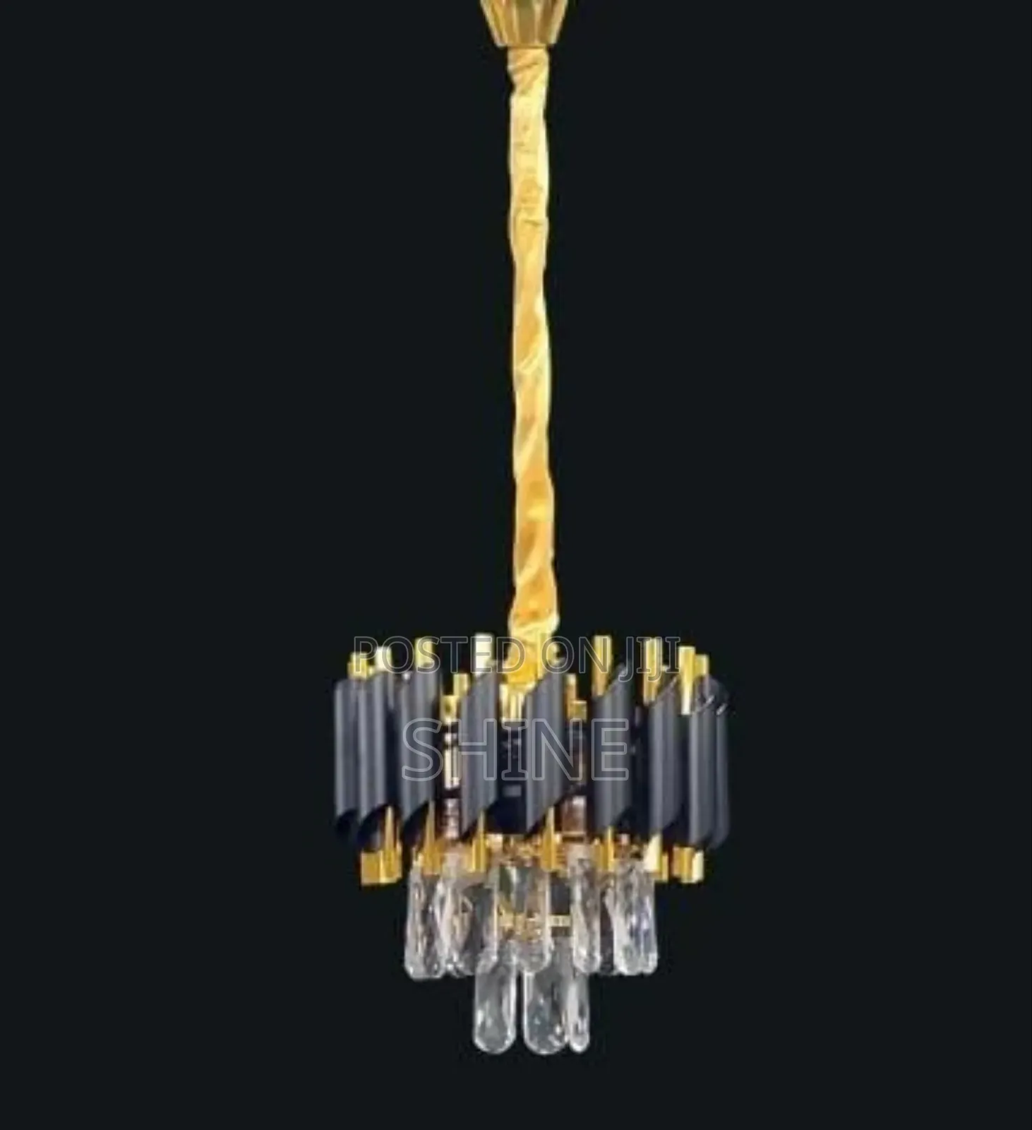 Gold Black Crystal Light 300mm