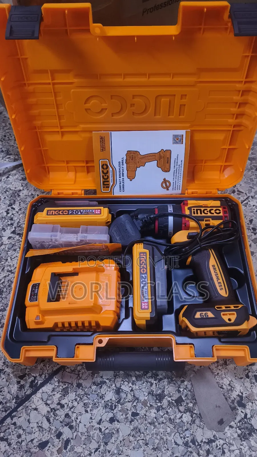 Best Quality 580watts Ingco Compact Cordless Brushless Impact Drill