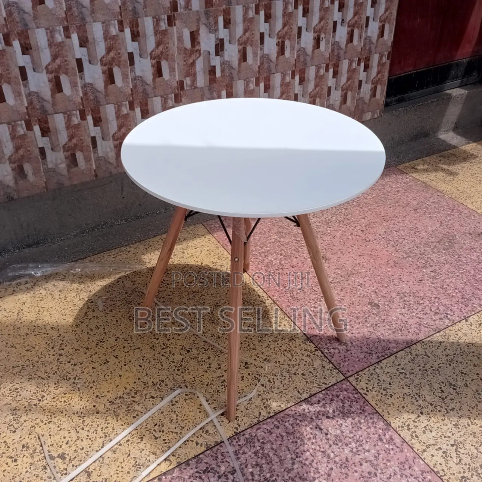 White Round Eams Table