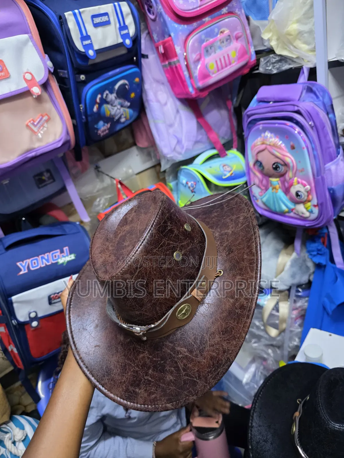 Cowboy Stylish Leather Hat Unisex at 1200