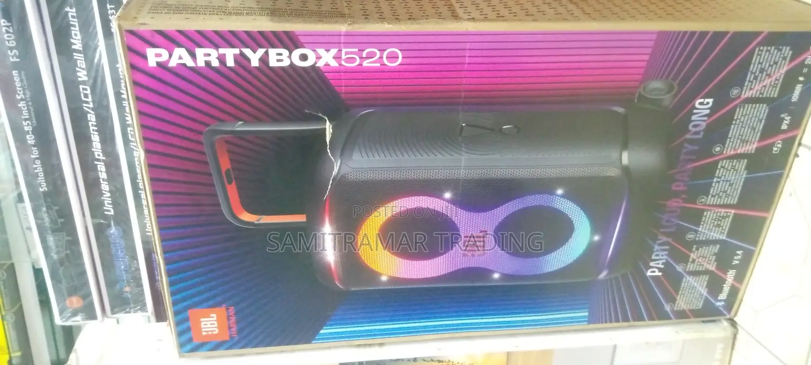 JBL Party Box 520 High Power Portable Battery Operated Party Speaker