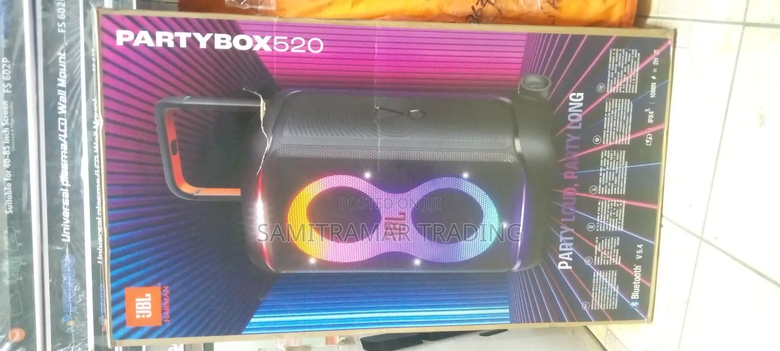 JBL Party Box 520 High Power Portable Battery Operated Party Speaker