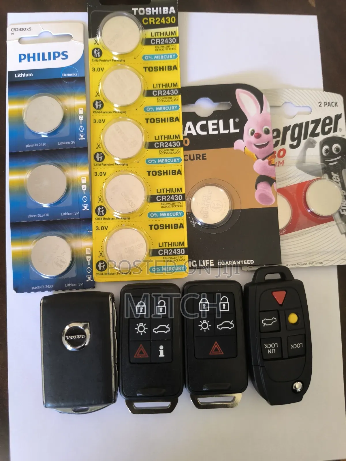 Volvo Keys and Key Fob and Batteries