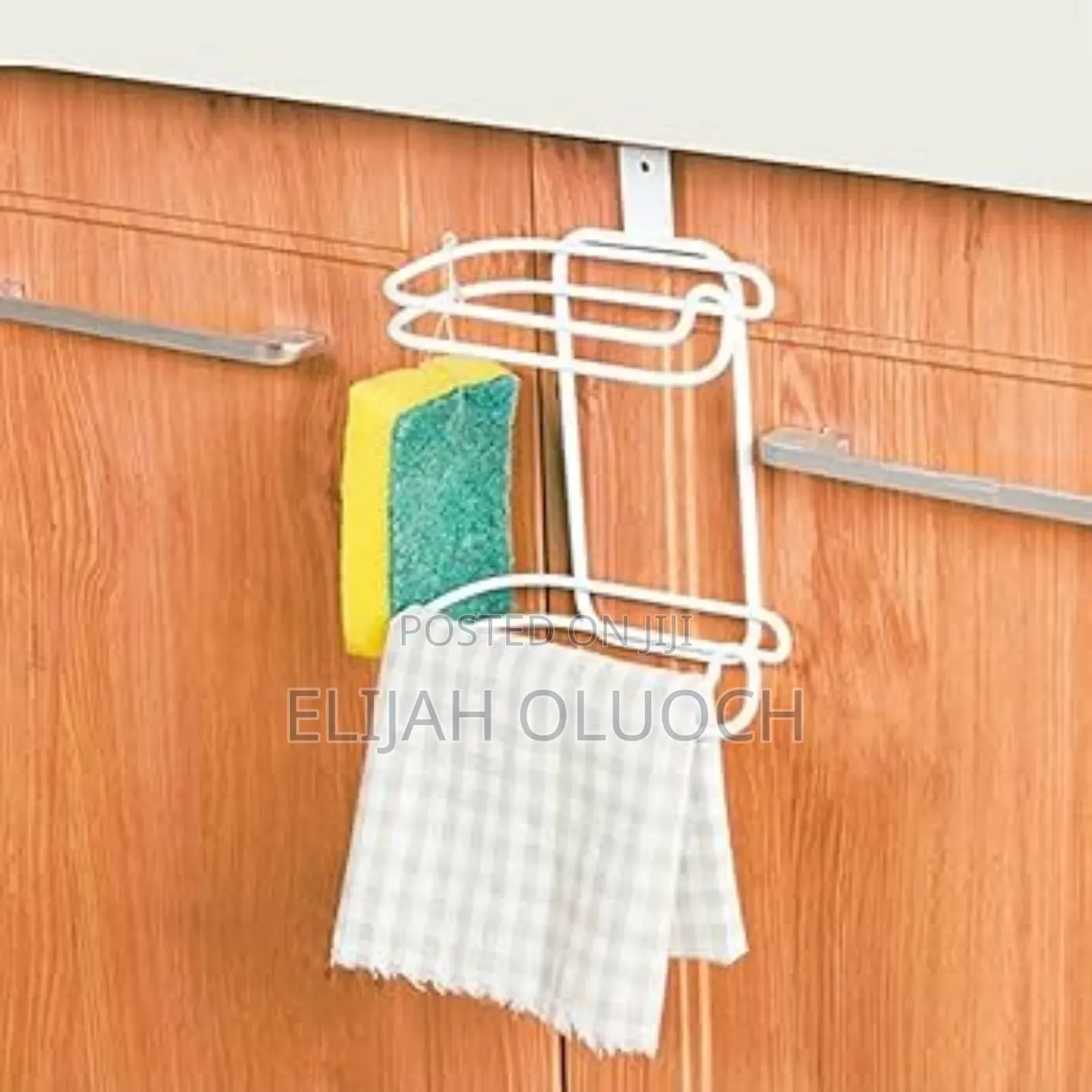 Metallic Double Tissue Holder Placed Over Door or Over Toilet Cistern