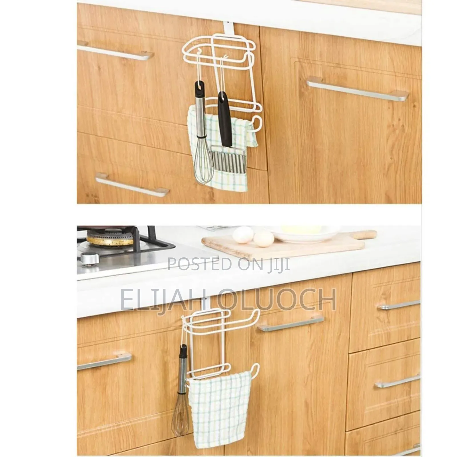 Metallic Double Tissue Holder Placed Over Door or Over Toilet Cistern