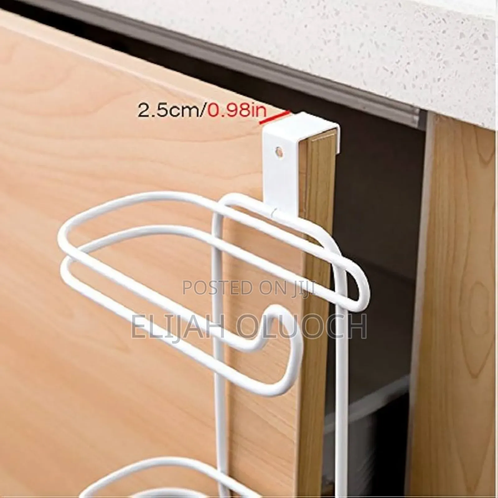 Metallic Double Tissue Holder Placed Over Door or Over Toilet Cistern