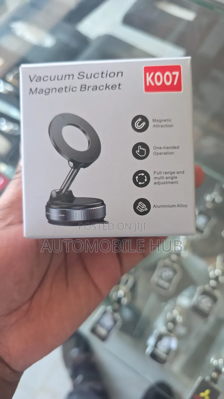 Strong Suction Car Phone Holder – Dashboard Windscreen Mount