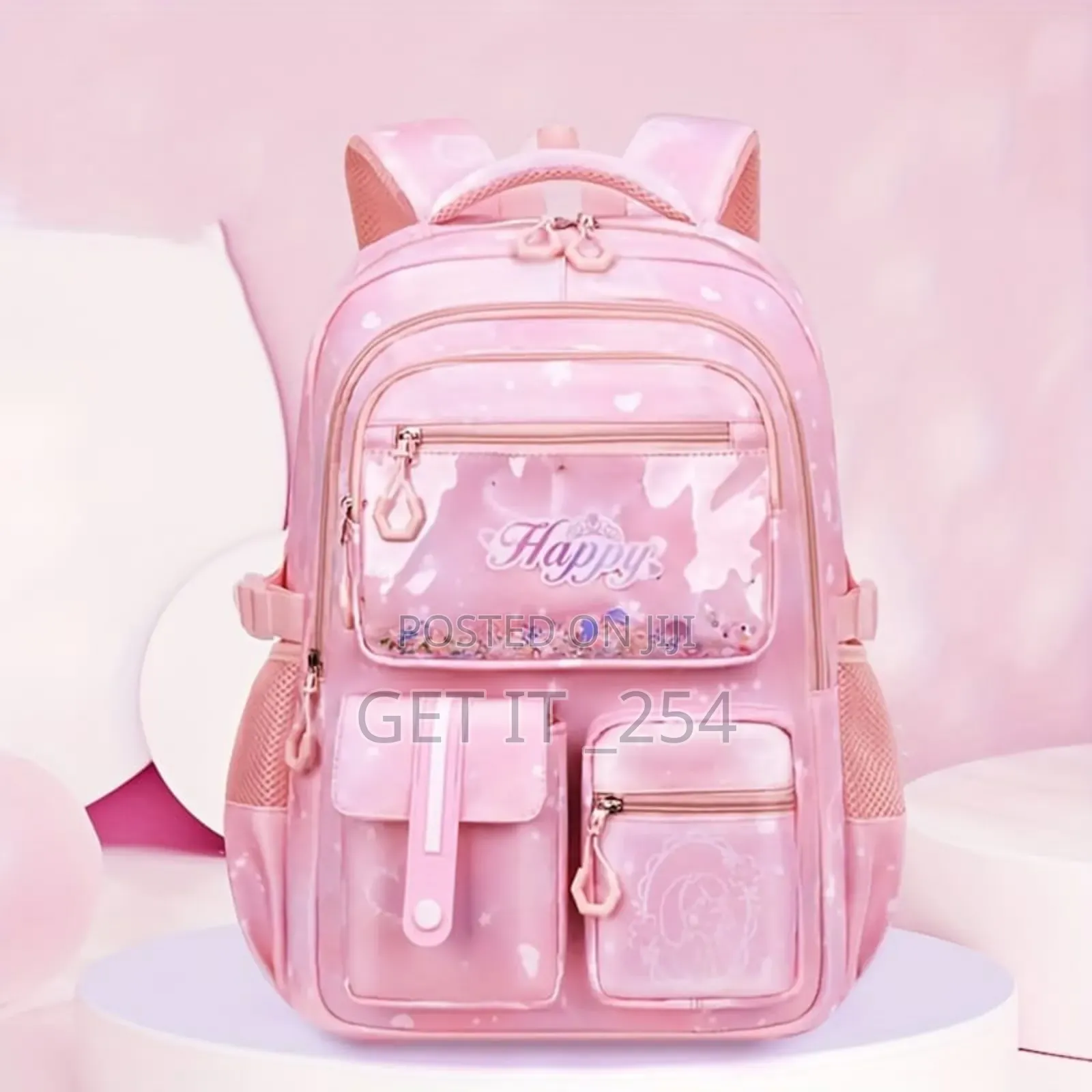 Girl's School Bag 

Shades Purple, Blue  N Pink
