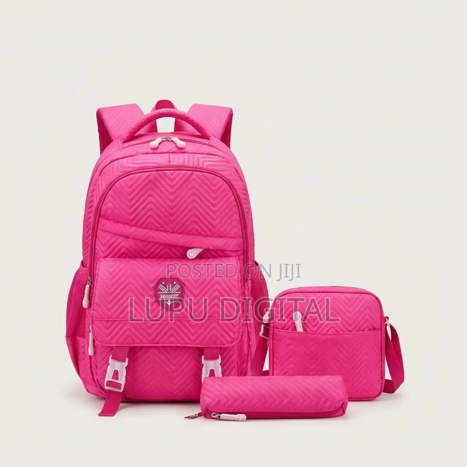 *3 in 1 Chevron Patterned School/ Casual Bag