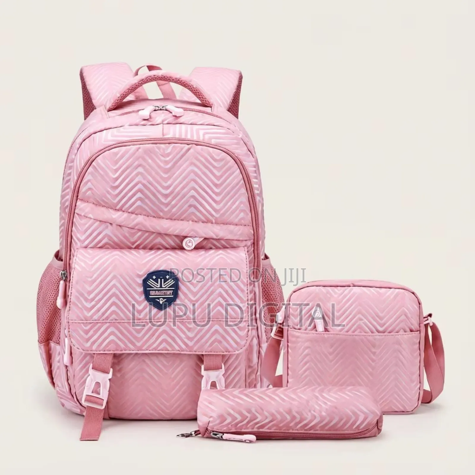 *3 in 1 Chevron Patterned School/ Casual Bag