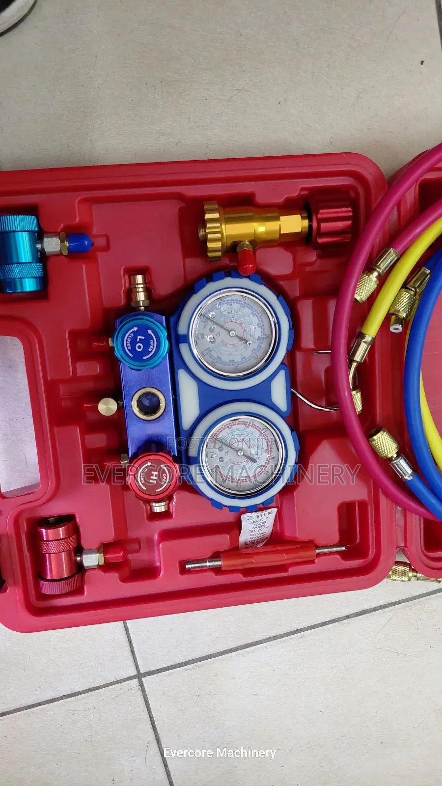Automotive Ac Manifold Gauge Set (Refrigerant Charging Testing Kit)