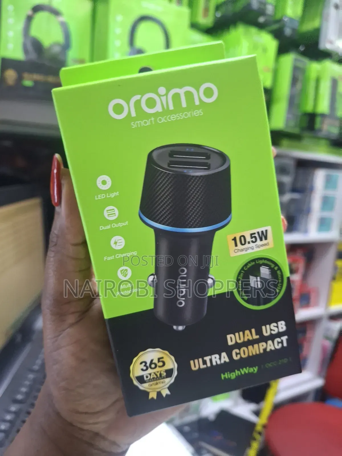 Oraimo Car Charger / Dual Compact