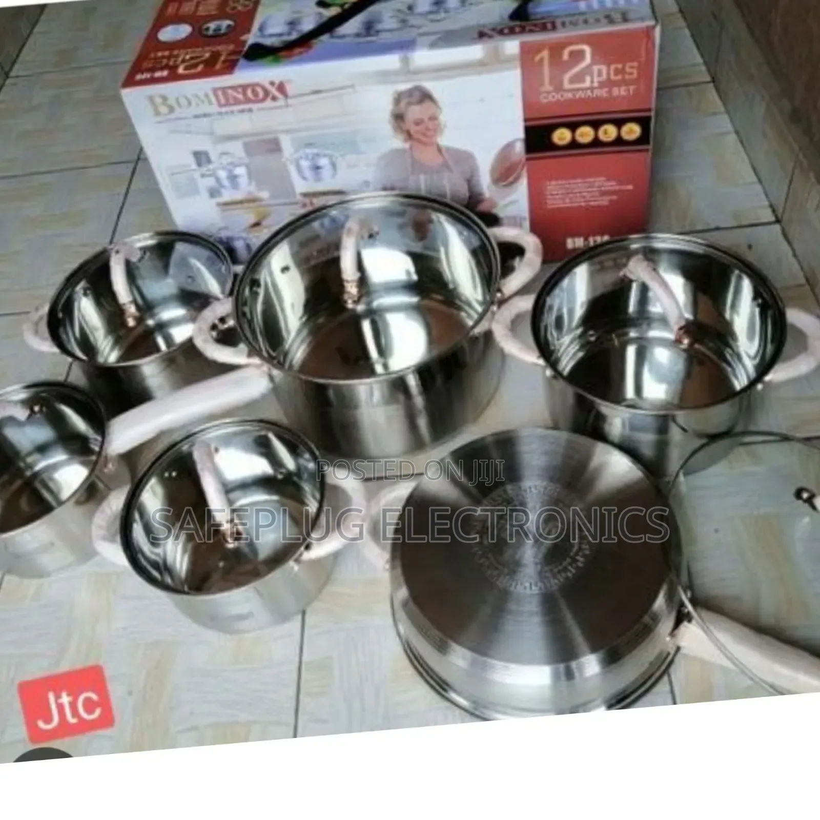 Cookware Bominox 12pc Induction Cookware Set - Dishwasher Saf