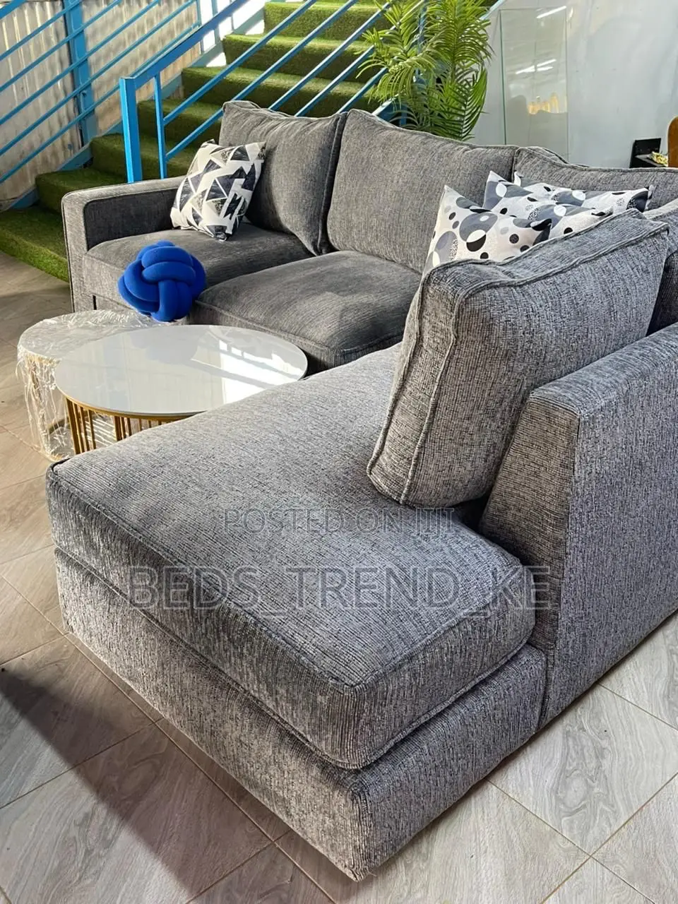 Rejuvinated 6 Seater L Sofa