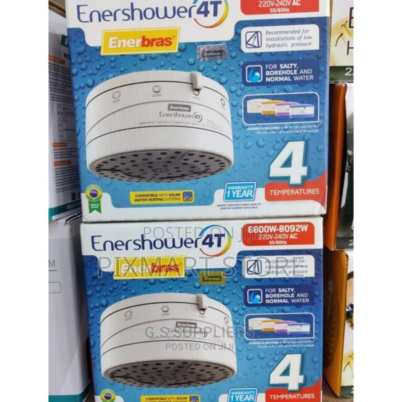Efficient Enershower Showers for All Water Types