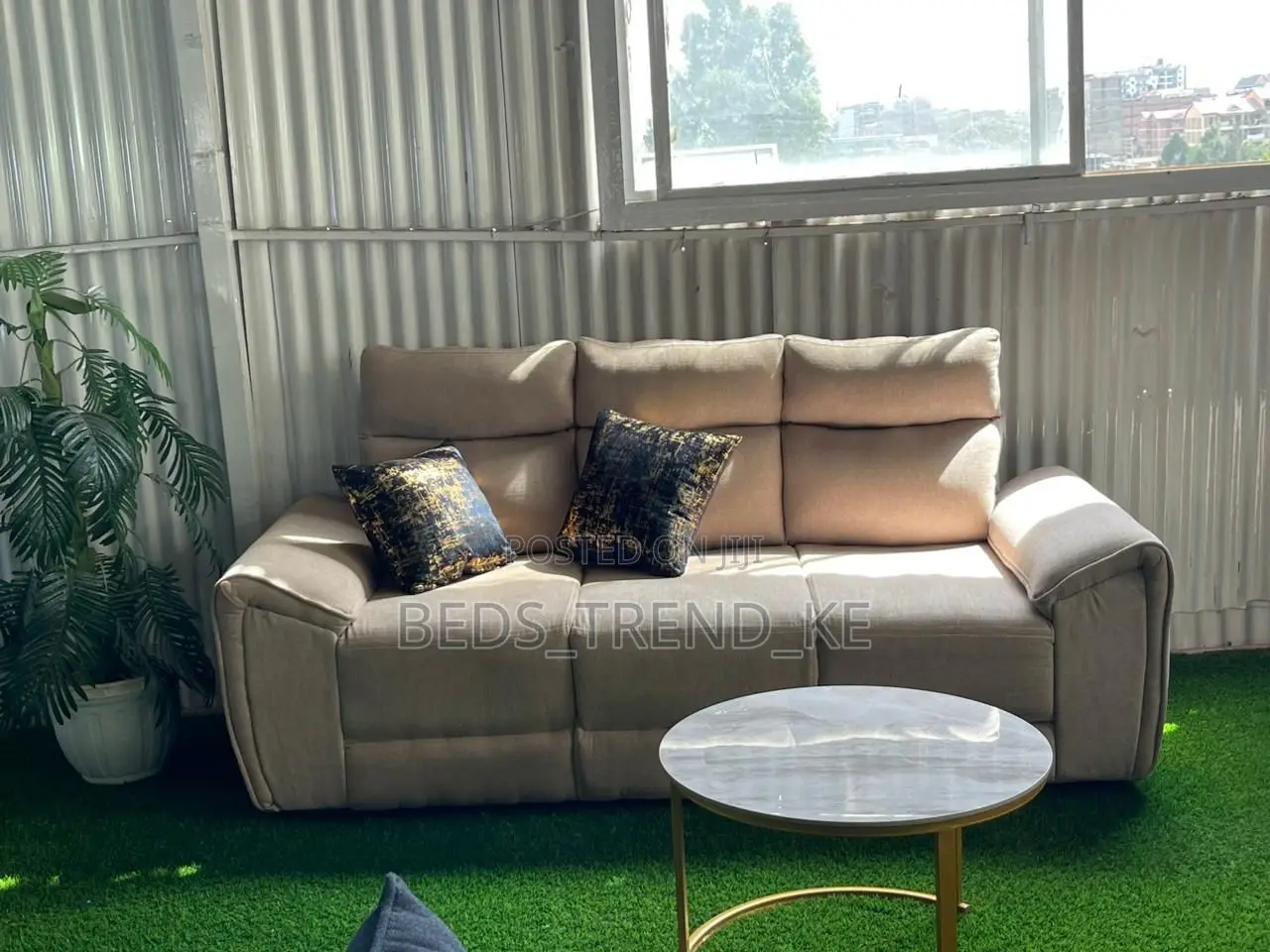 Reliable 3 Seater Semi Recliner (New Design)