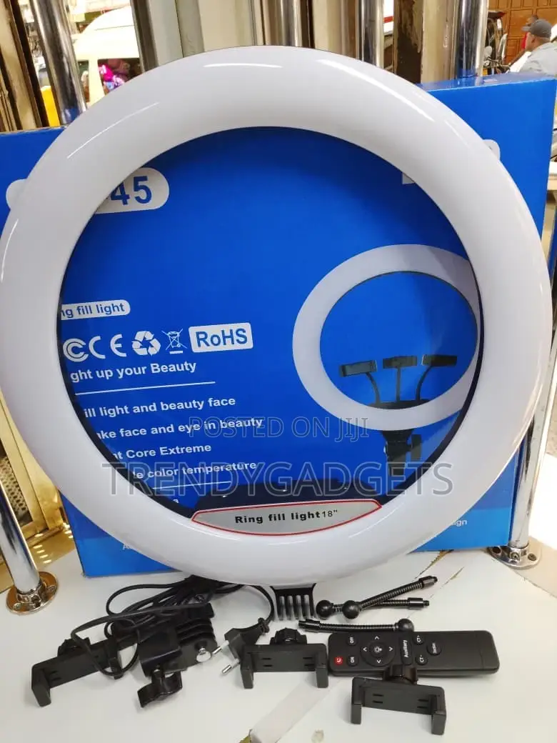 LJJ-45 18′′ Led Ring Light With Stand Remote Control
