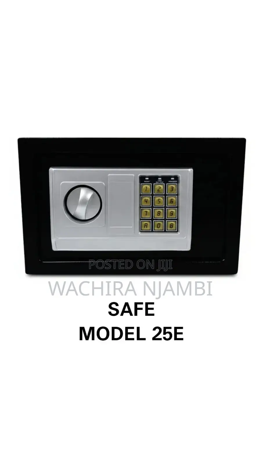 Electronic Digital Security Safe Box, Model 25e.