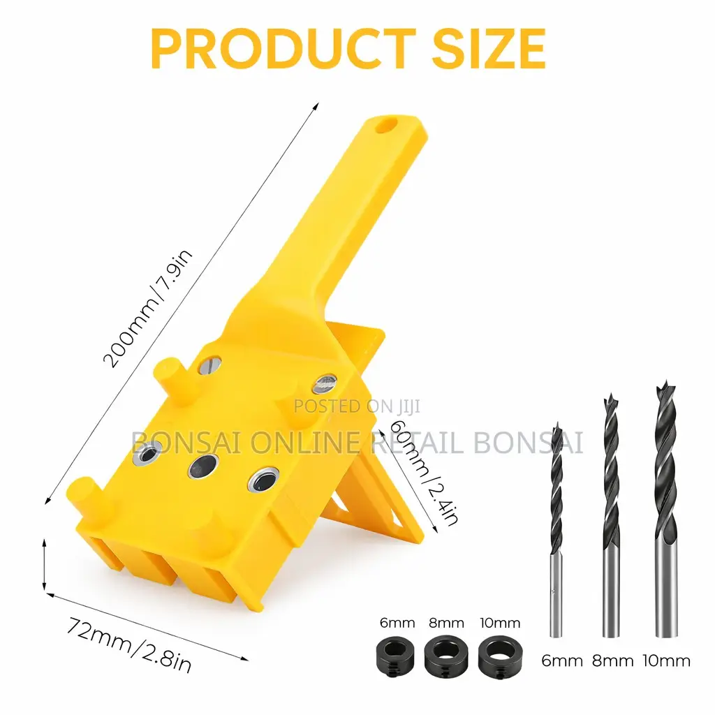 8 Piece Dwelling Hole Jig Drill Locator Set