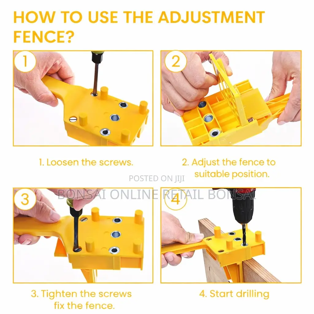 8 Piece Dwelling Hole Jig Drill Locator Set