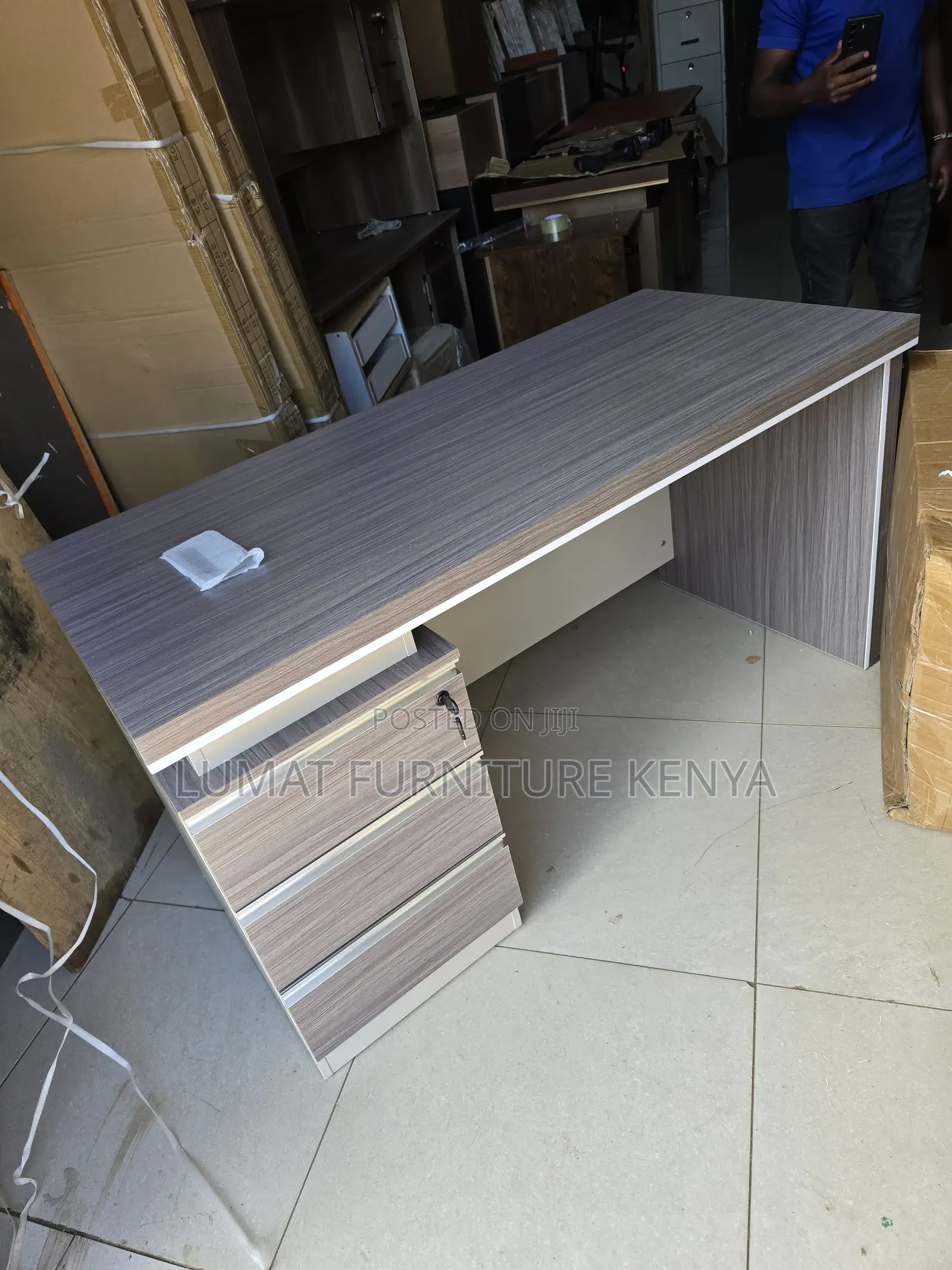 Durable 1.4m Office Desk