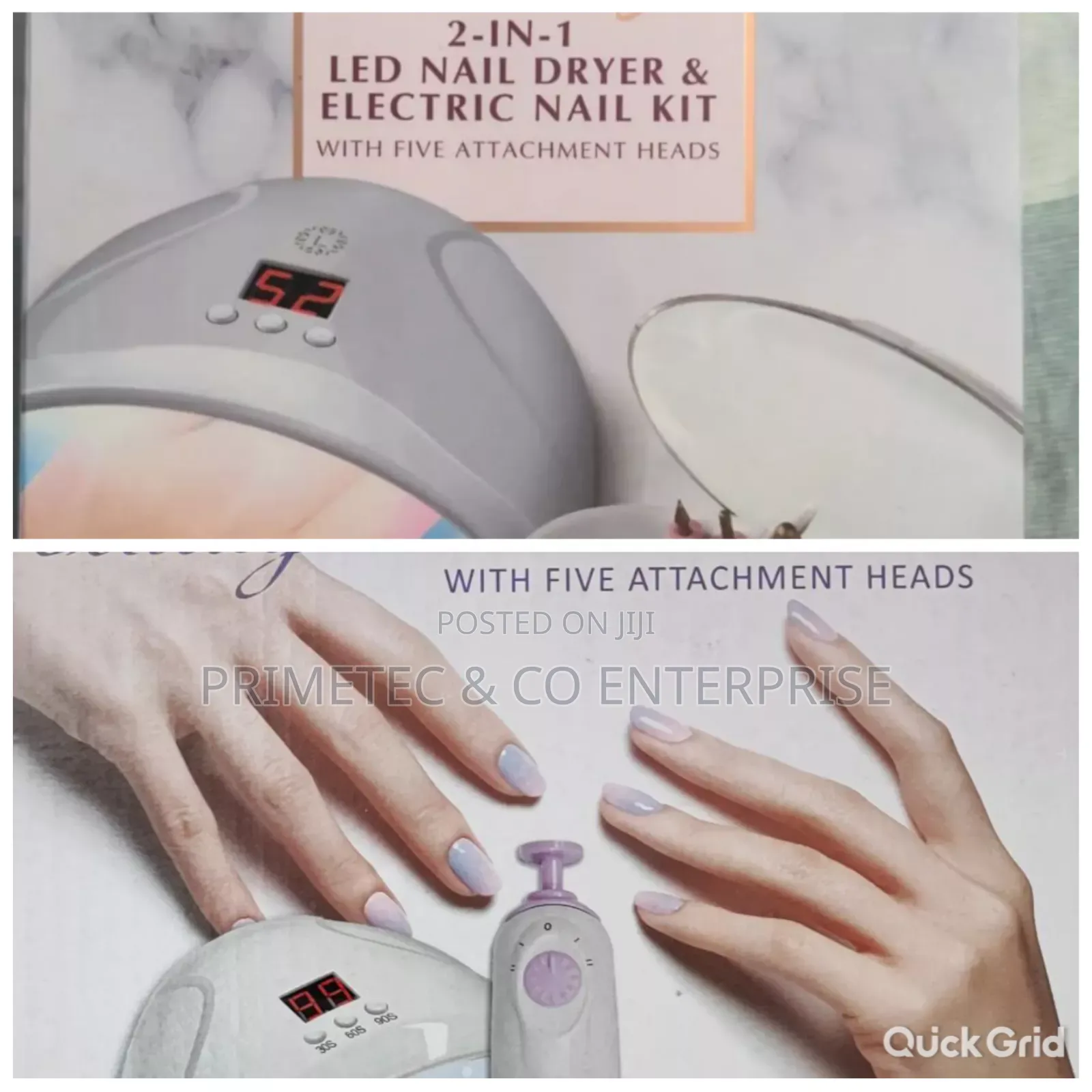 Usb 2in1 Led Nail Dryer + Electric Nail Kit