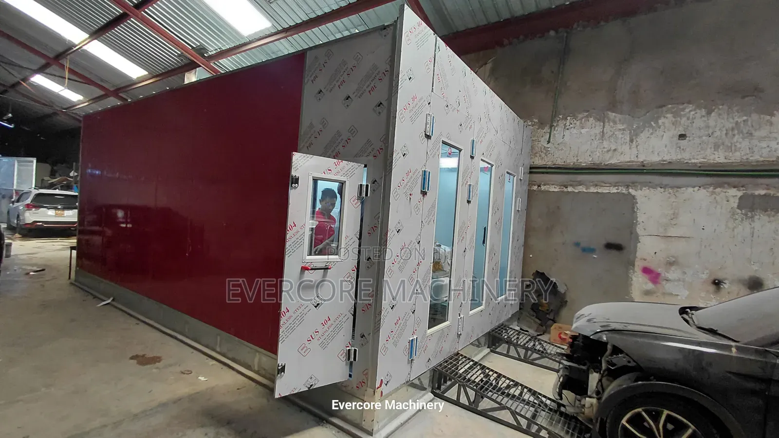 Commercial Diesel Heated Paint Spray Booth