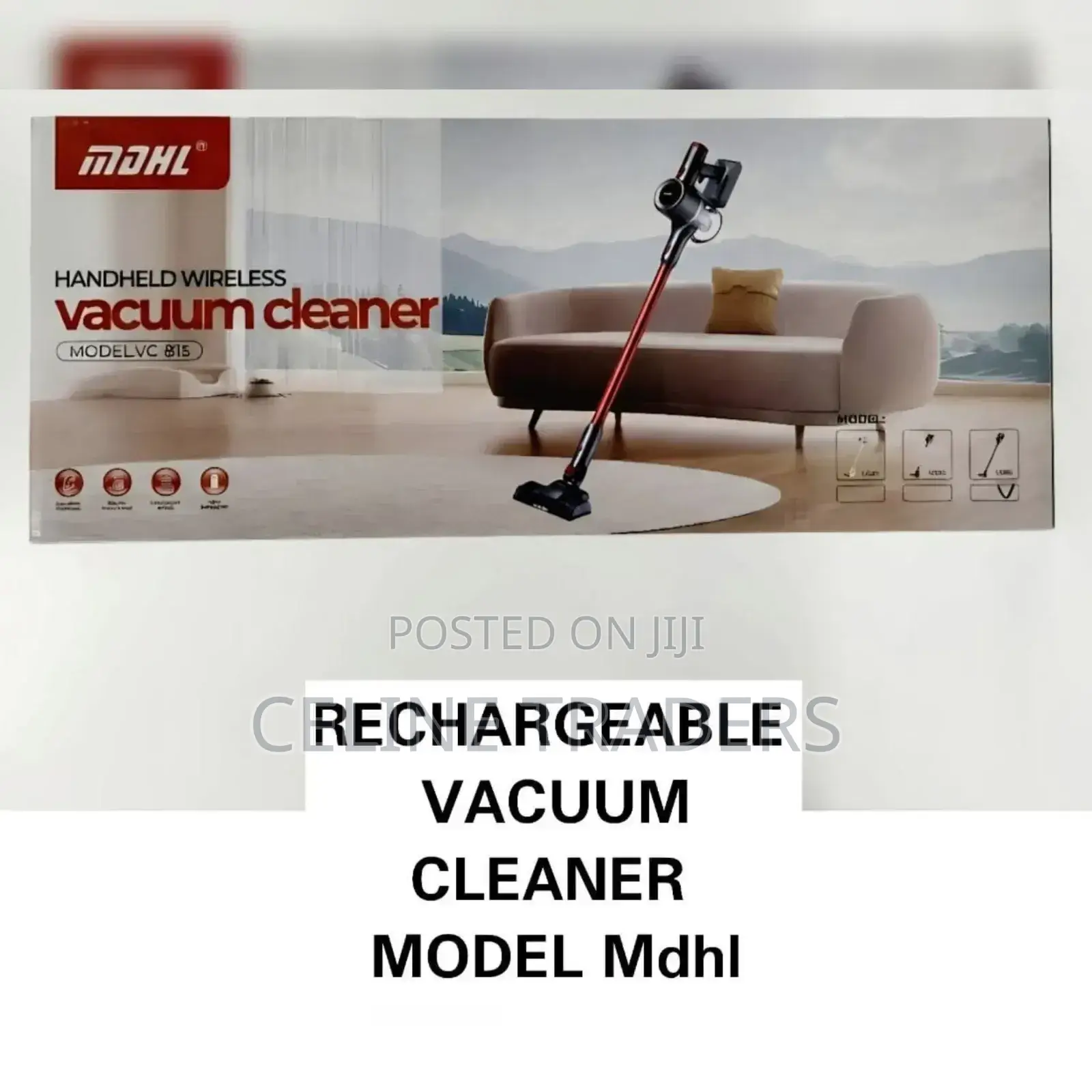MDHL Handheld Wireless Vacuum Cleaner, Model Vc 815.