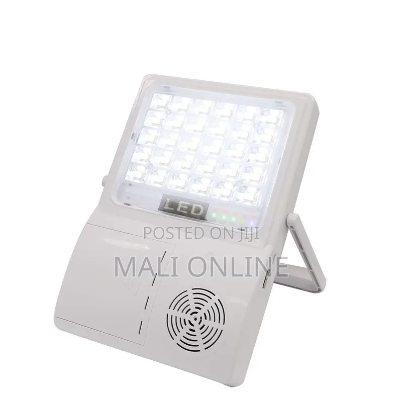 50w Solar Led Work Lamp Power Bank With Bluetooth Speaker Rechargeable