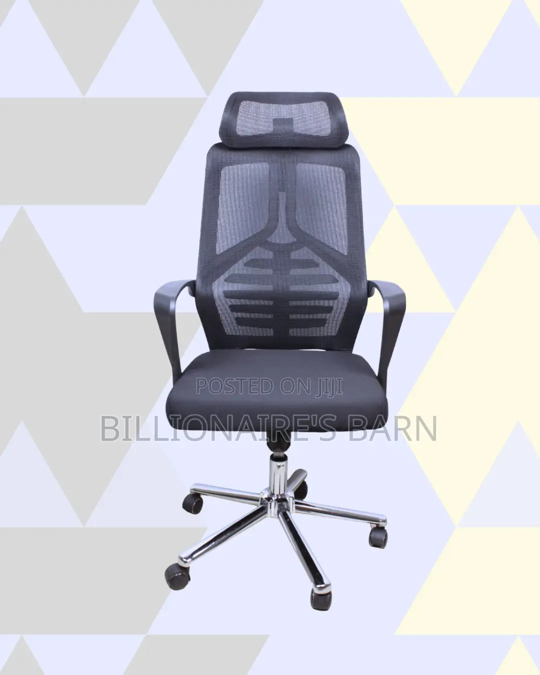 Black High-Back Chair | Posture-Friendly Build for Daily Productivity