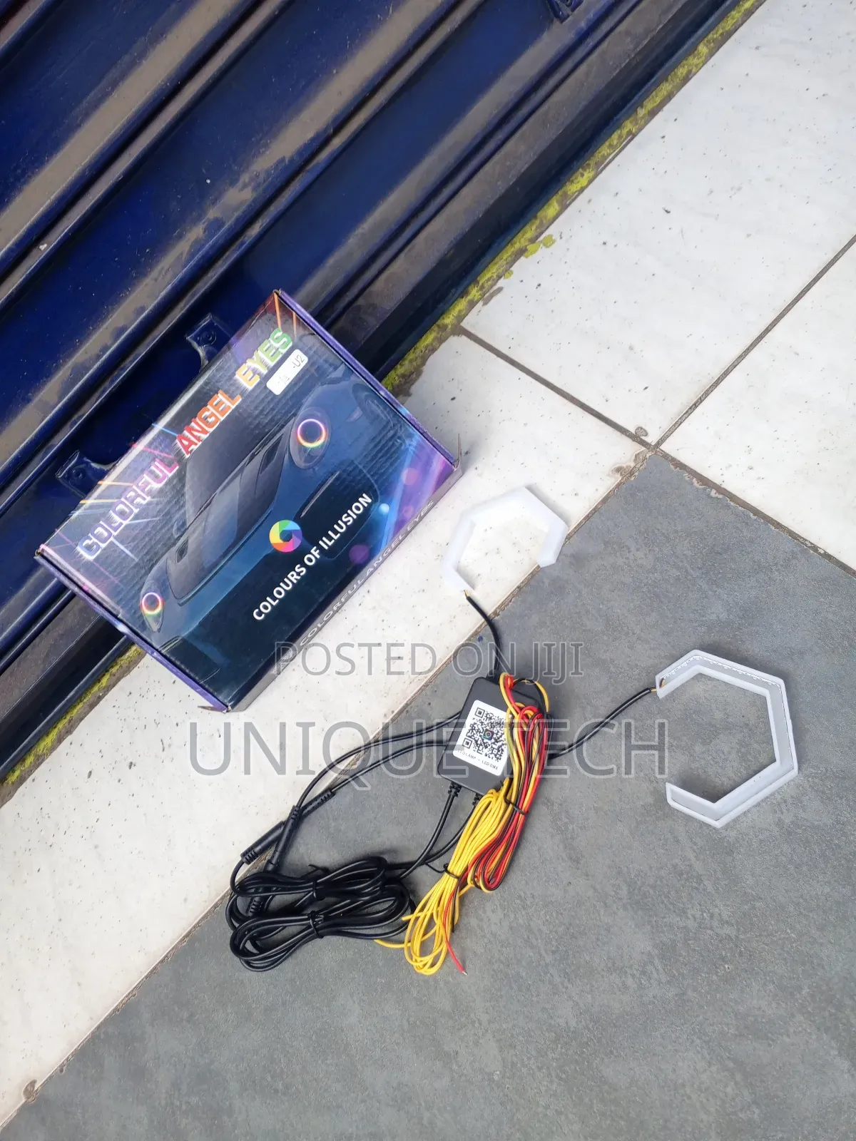 Rgb Multi-color Angel Eyes Rings For Cars