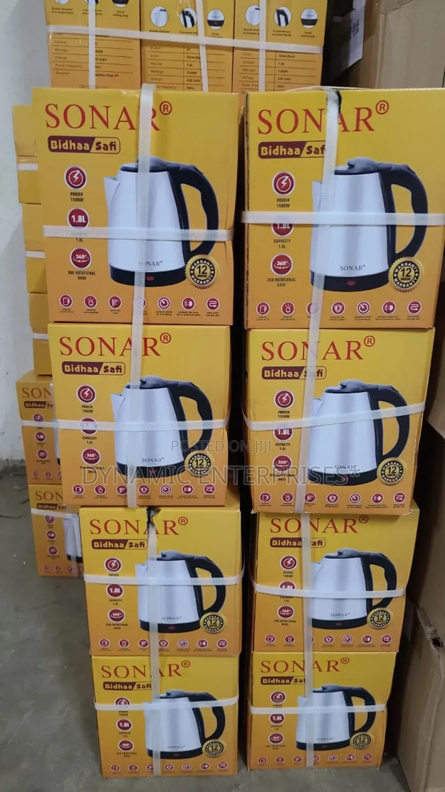 Sonar Stainless Steel Electric Kettle - 1.8l (Brand New)