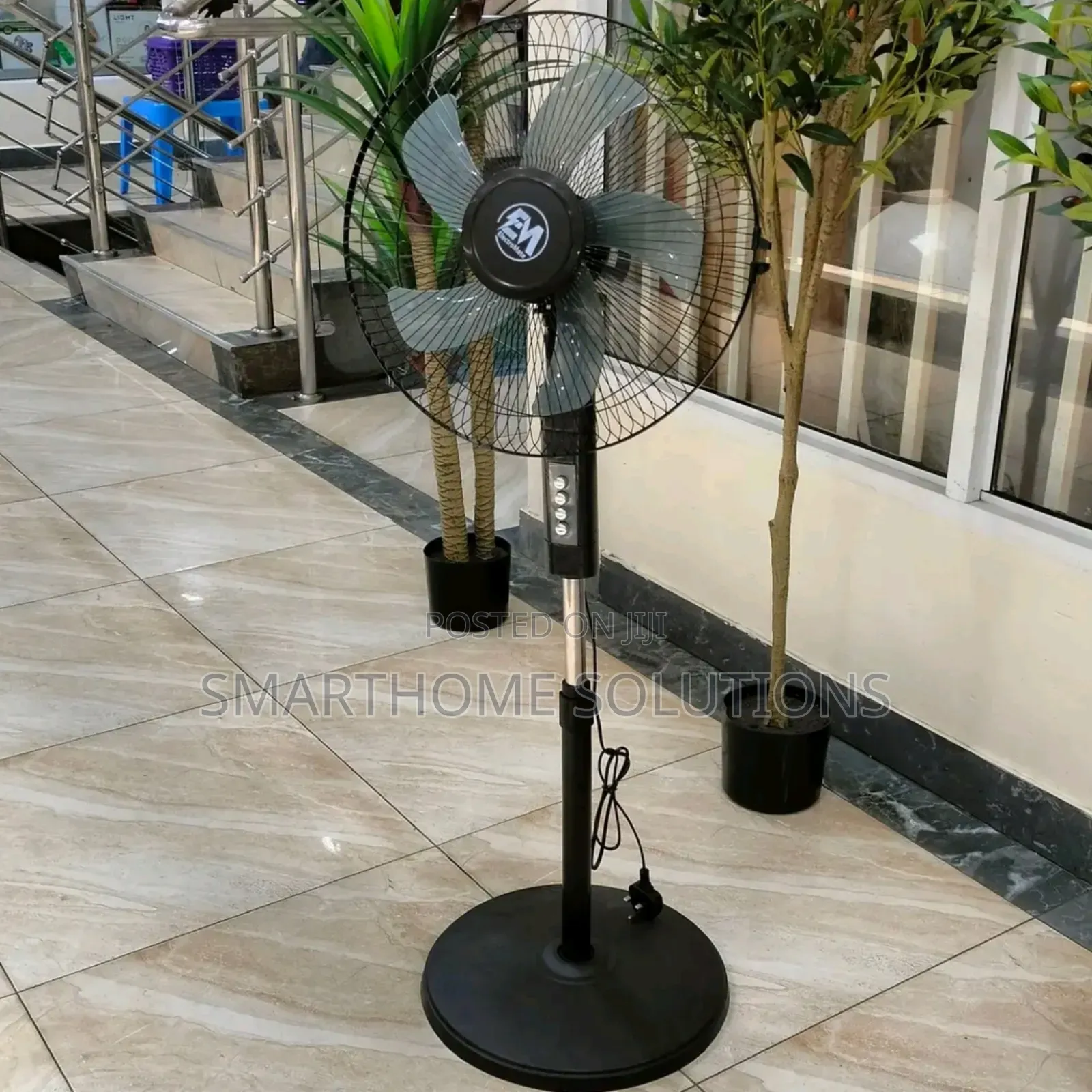 Electromate 16'' Standing Fan - Black | Super Cooling