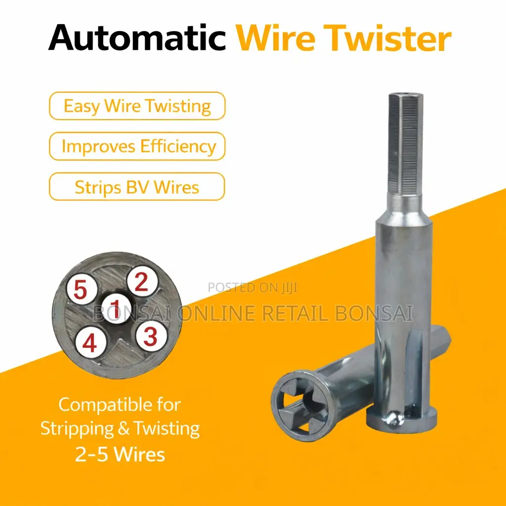 Electric Wire Twisting Tool Drill Attachment 2–5 Lines Connector