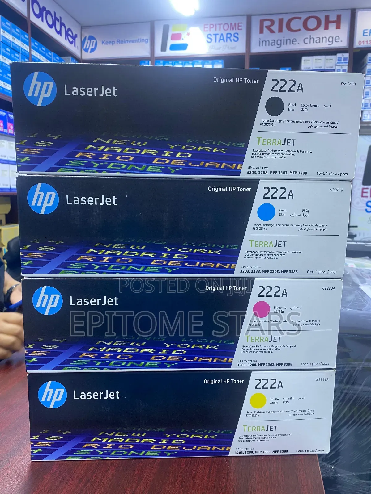 Hp Color Laserjet Pro 3288dw Toner Hp 222a Yield Upto 1,200 Pages