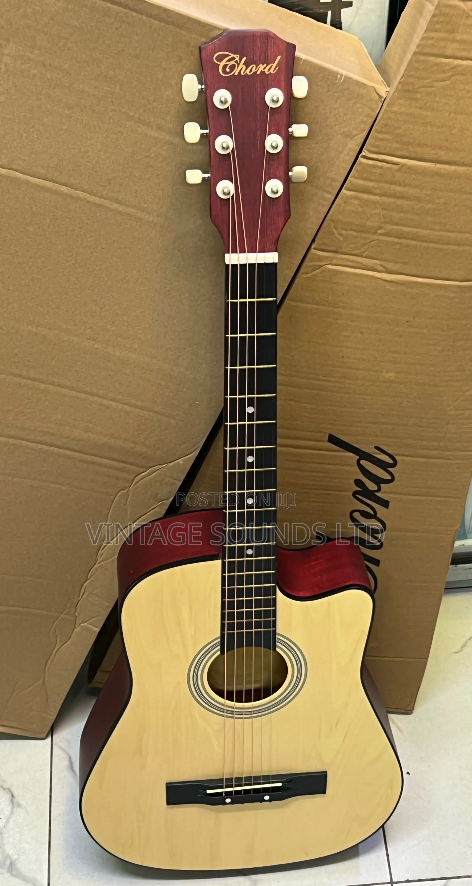 38 “ Acoustic Box Guitar ( Natural Color)