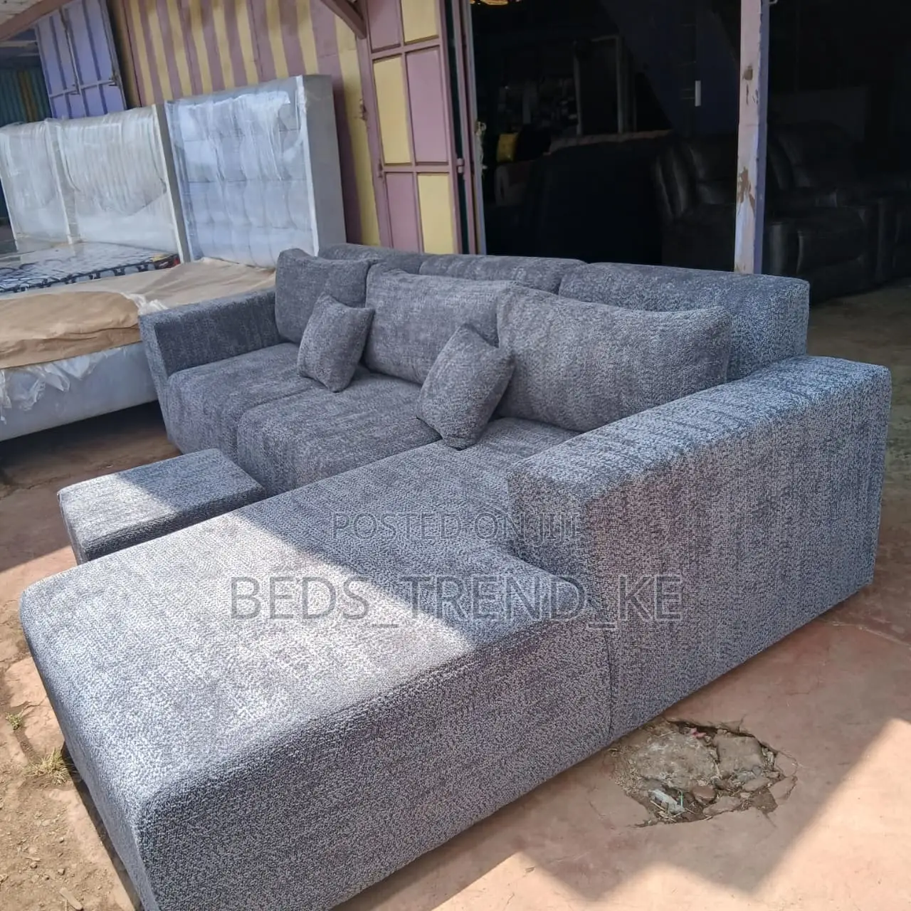 Illuminated 6 Seater Corner Sofa