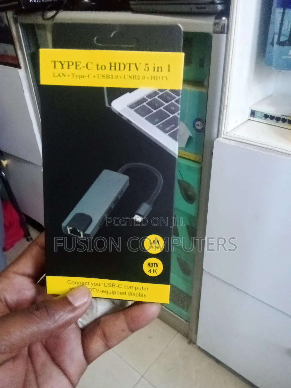 Type-c To Hdtv 5 In 1 Multiport Adapter